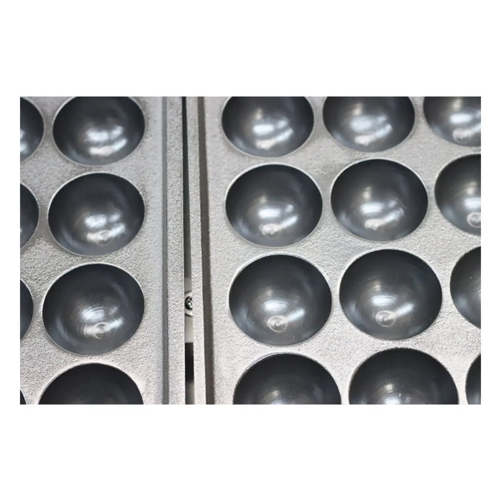 PreAsion Commercial Dual Plate Electric Takoyaki Maker Octopus Cluster Takoyaki Machine Fish Ball Griller Meatball Grilling Machine 56Pcs Per Time 220V