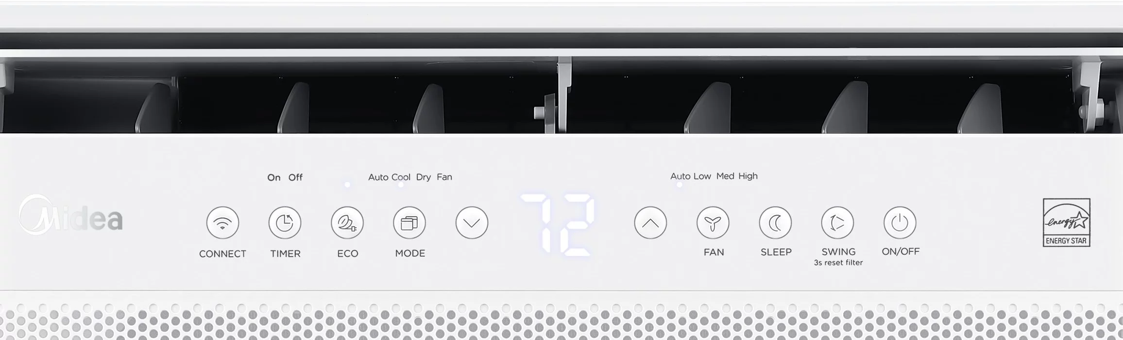 Midea 8,000 BTU Smart Inverter U-Shaped Window Air Conditioner, 35% Energy Savings, Extreme Quiet, Cools up to 350 Sq. ft., MAW08V1QWT