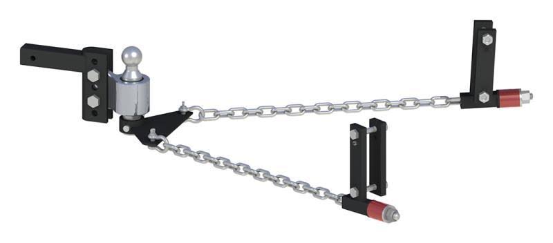 Andersen No-Sway Weight Distribution Hitch 4in Drop/Rise, 2in Ball, Universal Frame Brackets (3324)