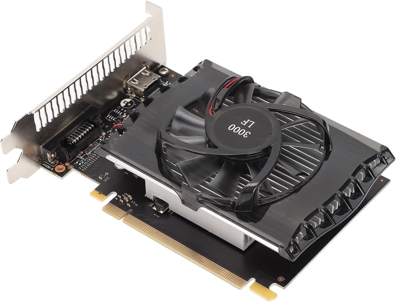 Crisist Discrete Graphics Card, GPU Graphics Card Good Heat Dissipation Run Smoothly Stable Safe Dual Port Output for Desktop
