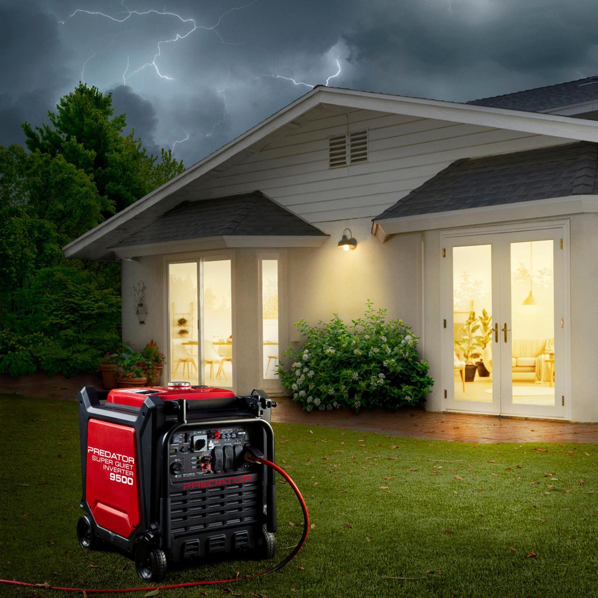 PREDATOR 9500 Watt SUPER QUIET Inverter Generator with CO SECURE Technology, EPA