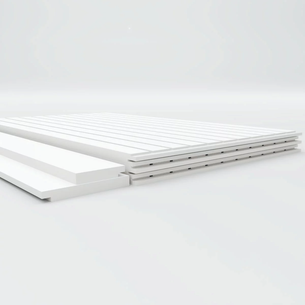 Ekena Millwork 40"H x 94 1/2"W Beadboard PVC Wainscot Paneling Kit