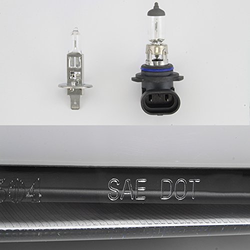 AKKON - Fits 2004-2008 Ford F150 Pickup LED Parking Tube Bar Projector Black Headlights Pair Driver Left+Passenger Right