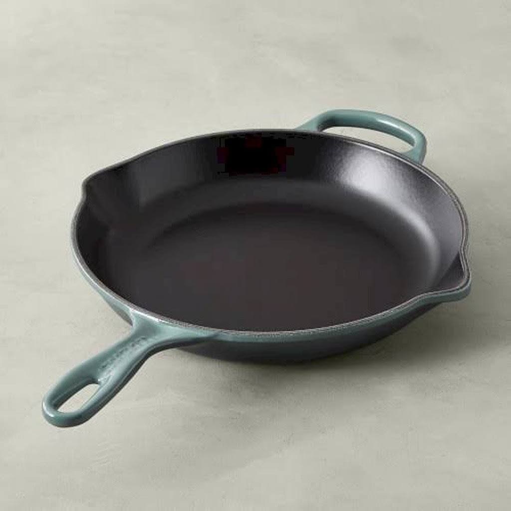 Le Creuset Signature Cast-Iron Fry Pan, 10 , Ocean | Williams Sonoma - Fry Pans