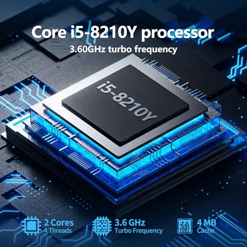 15.6 inch Laptop, Laptops with Core 8100Y (up to 3.40GHz), Gaming Laptop 16GB RAM 512GB ROM, FHD 1920 x 1080, Win 11 Pro Traditional Laptops Computers with WIFI BT 5.0 Netbook For Student Busines