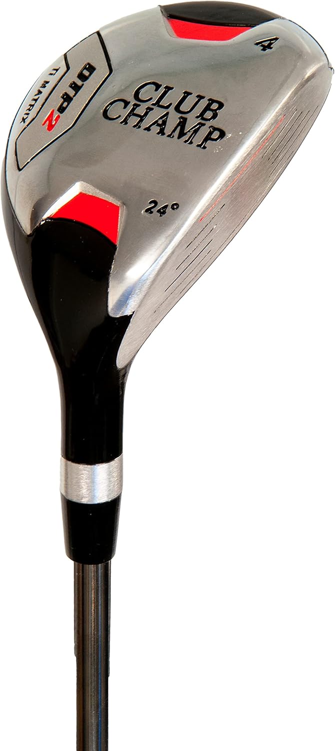 Club Champ DTP2 Men's 12 Piece Golf Package, Black/Red