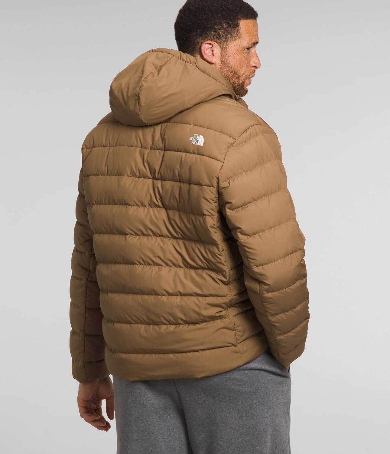 THE NORTH FACE Men's Aconcagua Insulated Hooded Jacket (Standard and Big Size), Utility Brown, 3X