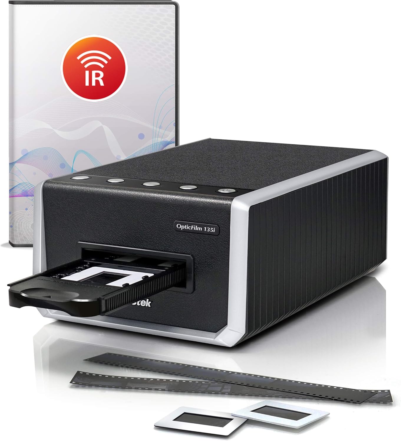 Plustek OpticFilm 135i - Automatic Film & Slide Scanner, Batch converts 35mm Slides & Film Negatives, Support 3rd Party Editing Software Export, Max. 7200 dpi