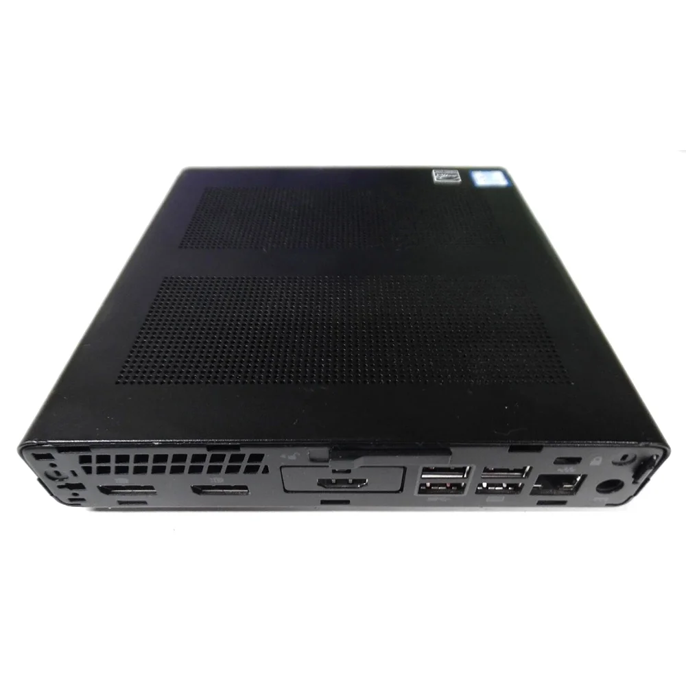 HP EliteDesk 800 G3 Micro Desktop Computer Intel Core i5-6500T 2.5GHz 8GB RAM 256GB SSD Keyboard and Mouse Wi-Fi Dual 22" LCD Monitors Windows 10 Pro PC