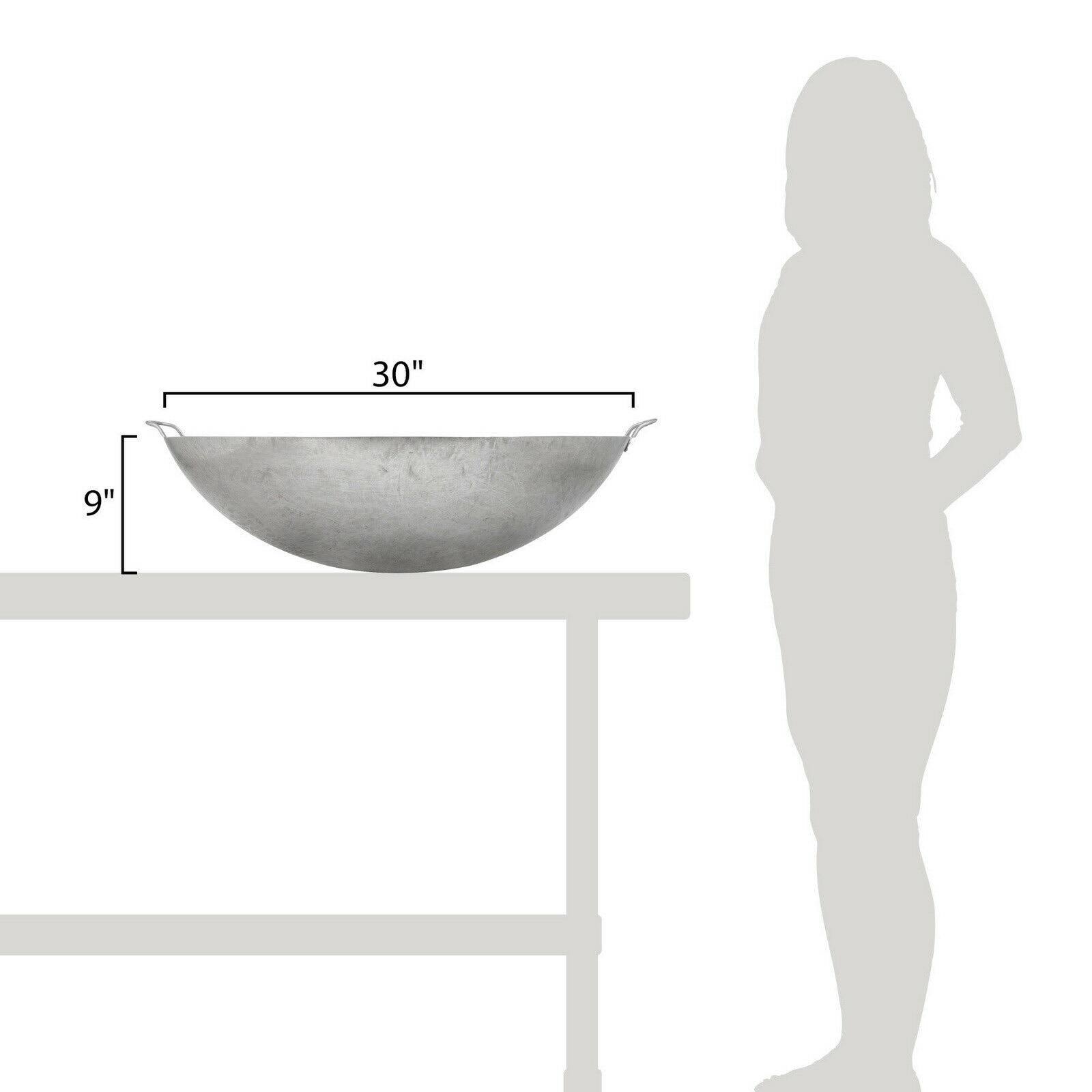 Town 34730 30x22 Hand Hammered Cantonese Wok