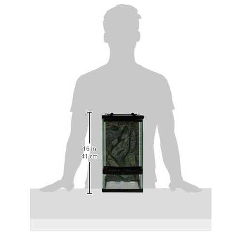 Zilla Front Opening Terrarium with Realistic Rock Foam Background - Pet Supplies online store