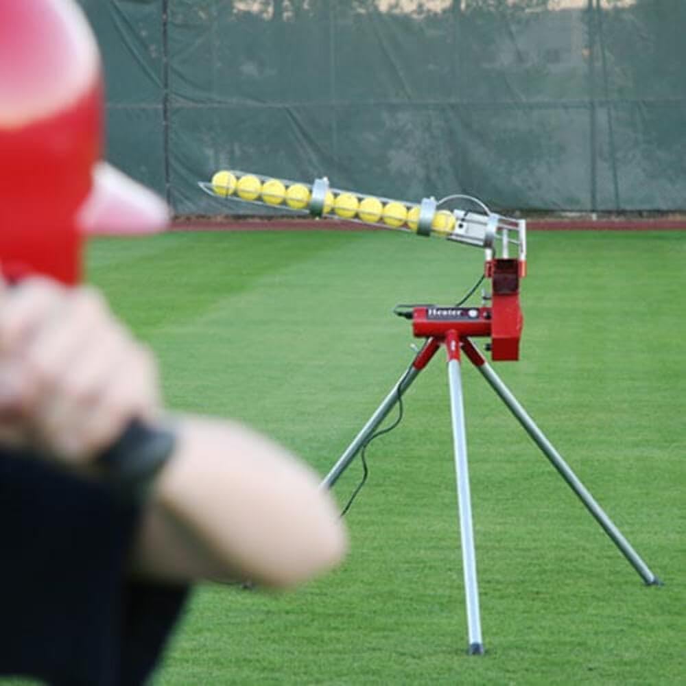 Heater Sports Softball Pitching Machine with 9 Ball Automatic Feeder