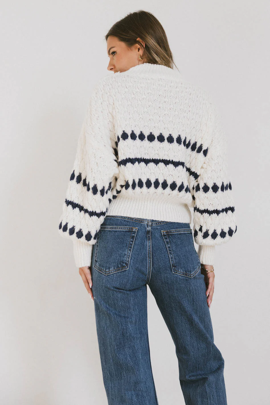 Inara Knit Sweater in Navy - FINAL SALE