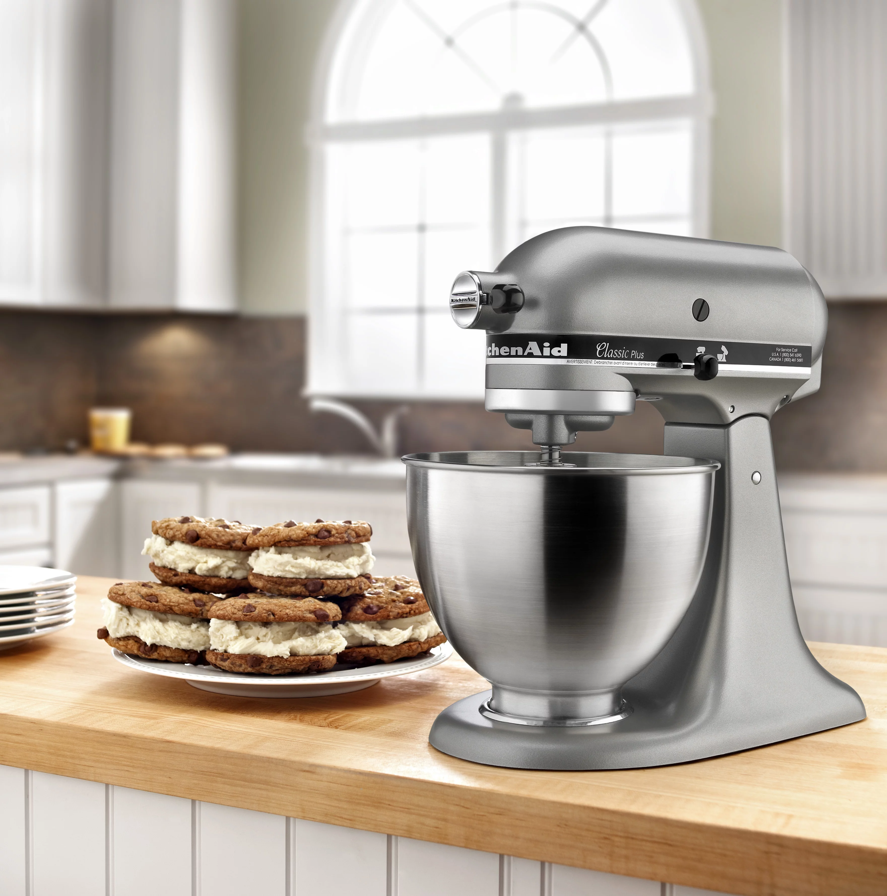 KitchenAid Classic Series 4.5 Quart Tilt-Head Stand Mixer - Silver