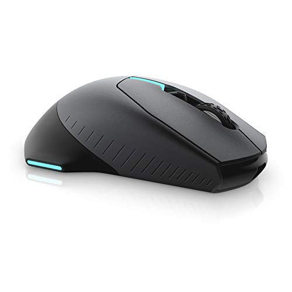 Alienware AW610M Wired/Wireless Gaming Mouse - 16000 DPI Optical Sensor, 350 Hour Rechargeable Battery Life, 7 Programmable Buttons, 16.8 million AlienFX RGB Lighting - Dark Side of the Moon