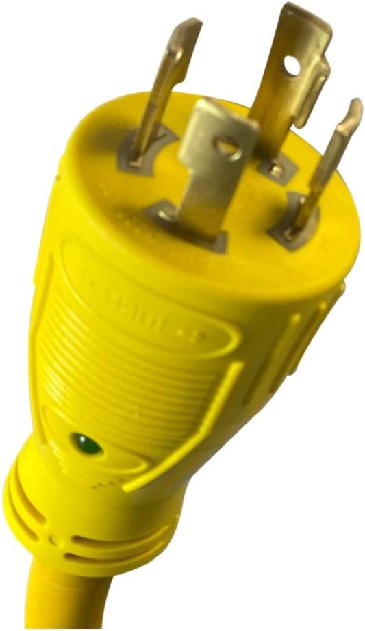 MARVINE CABLE Generator Cord Adapter from 30A (L14-30P) to 50A(14-50R) STW10/4 1.5ft Pack of 2