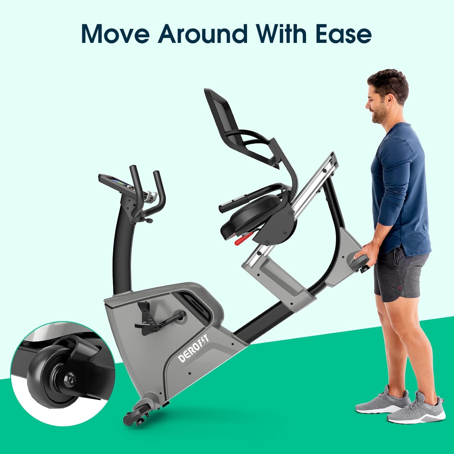Recumbent Exercise Bike Electromagnetic,Commercial Grade 32 Levels Resistance Fitness Recumbent Bike At Home,Adjustable Seat,Mesh Backseat Lumbar Support,Oversized Pedal,330Lbs Weight Capacity