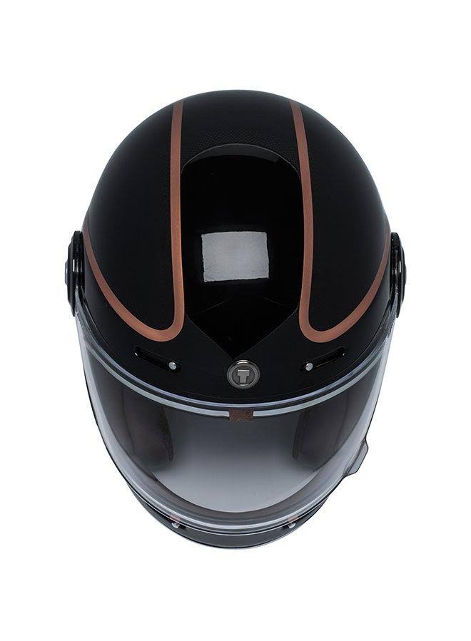 Torc T-1 Retro Full Face Helmet - Copper Pin