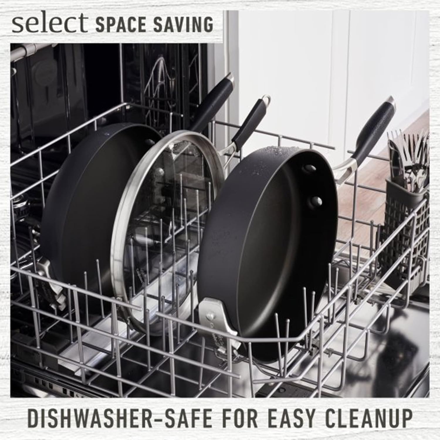 Calphalon 14-Piece Space Saving Nonstick Dishwasher & Oven Safe Pots & Pans Cookware Set with Stay Cool Handles & Hard-Anodized Aluminum Construction