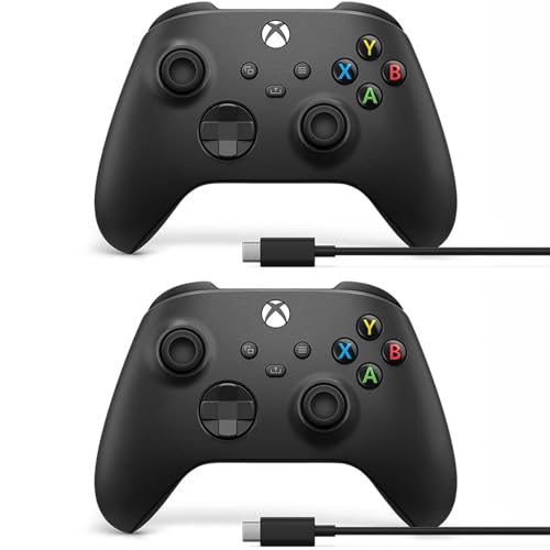 Microsoft QAU-00157 Xbox Wireless Gaming Dual Controller Bundle (Ghost Cipher Special Edition) for Xbox Series X|S, Xbox One, Windows PC, Android and iOS