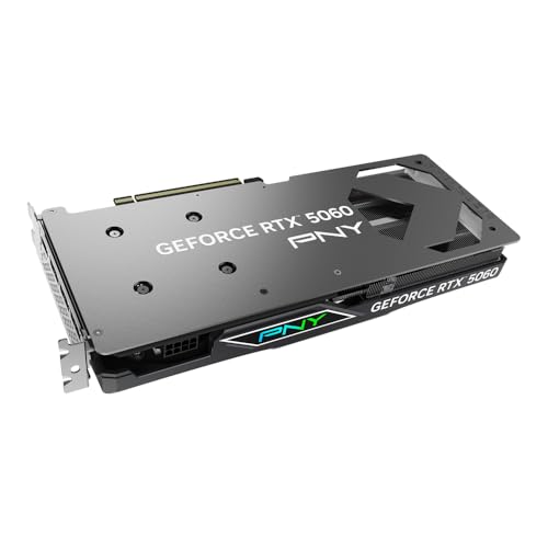 PNY NVIDIA GeForce RTX™ 5060 8GB ARGB Overclocked Triple Fan Graphics Card (DLSS 4, PCIe® 5.0, HDMI®/DP 2.1, 2-Slot, Epic-X™ RGB Lighting)