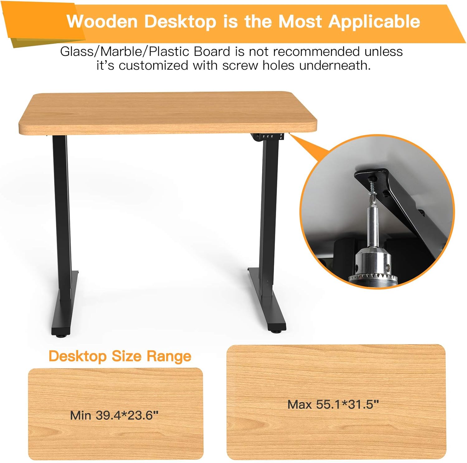 Electric Stand up Desk Frame - ErGear Height Adjustable Table Legs Sit Stand Desk Frame Up to 47.2" Ergonomic Standing Desk Base Workstation Frame Only