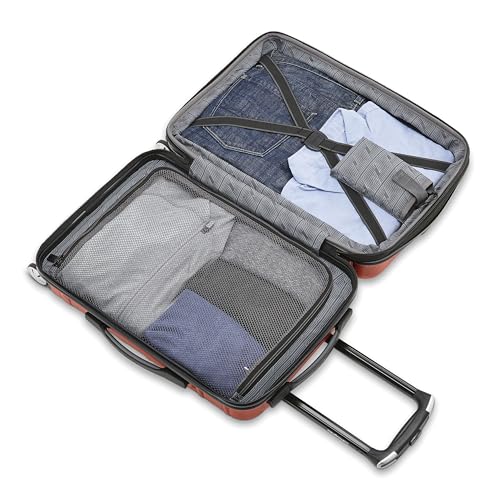 Samsonite Omni 2 Hardside Expandable Luggage with Spinner Wheels, 2-Piece Set (19/24), Lagoon Blue