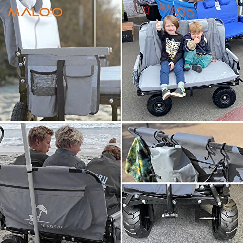 The Lounge Wagon – The Only Wagon That Converts into a 2-Person Chair - 3-in1 cart - Included Cargo net- Ultimate Beach Wagons– Beach Chairs for Adults – Sports Wagon(Umbrella Sold Separately)…