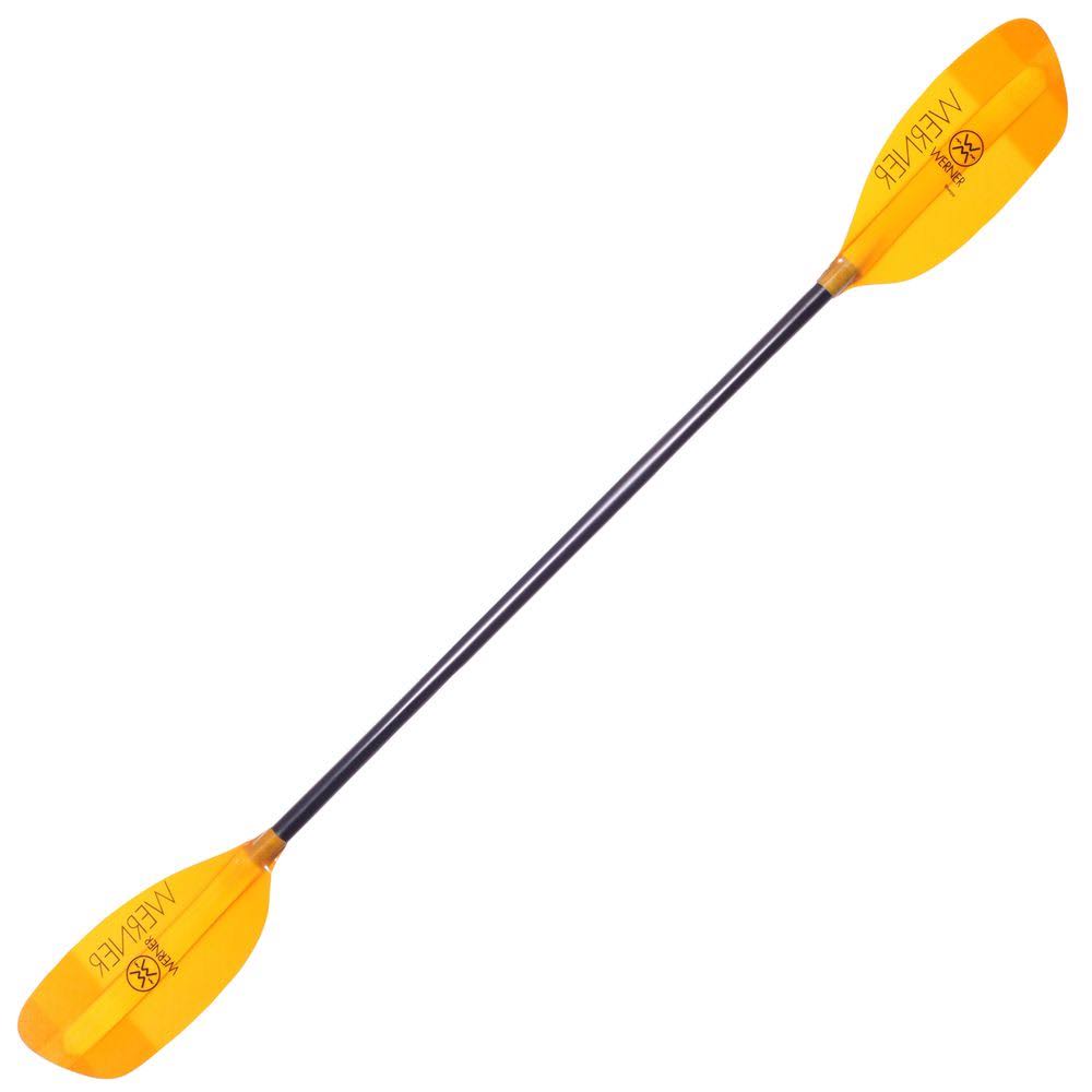 Werner Sherpa Fiberglass Paddle - Straight Shaft Amber, 194Cm, R30