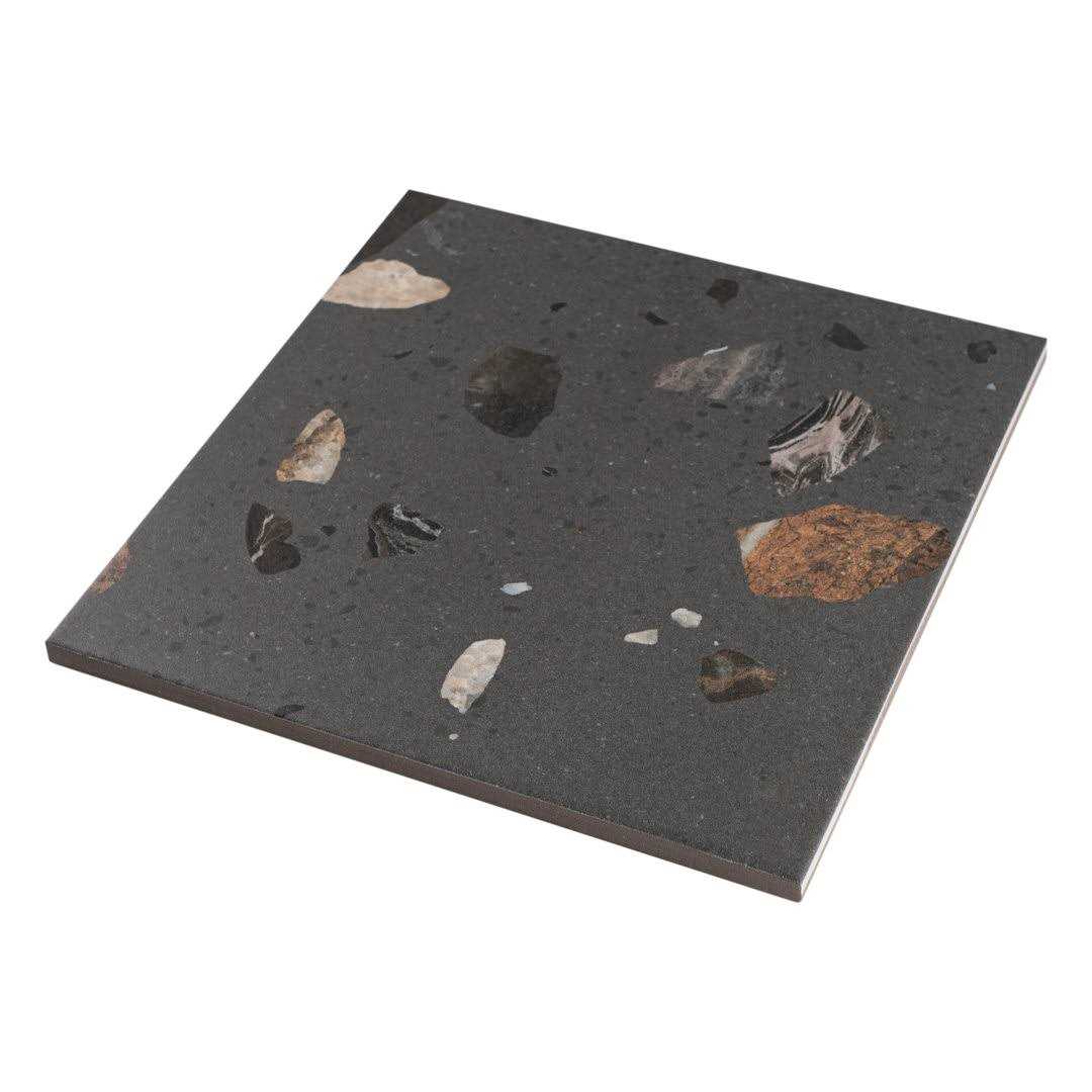 MOLOVO Terrazo 8.03 in. x 8.03 in. Matte Porcelain Floor and Wall Tile