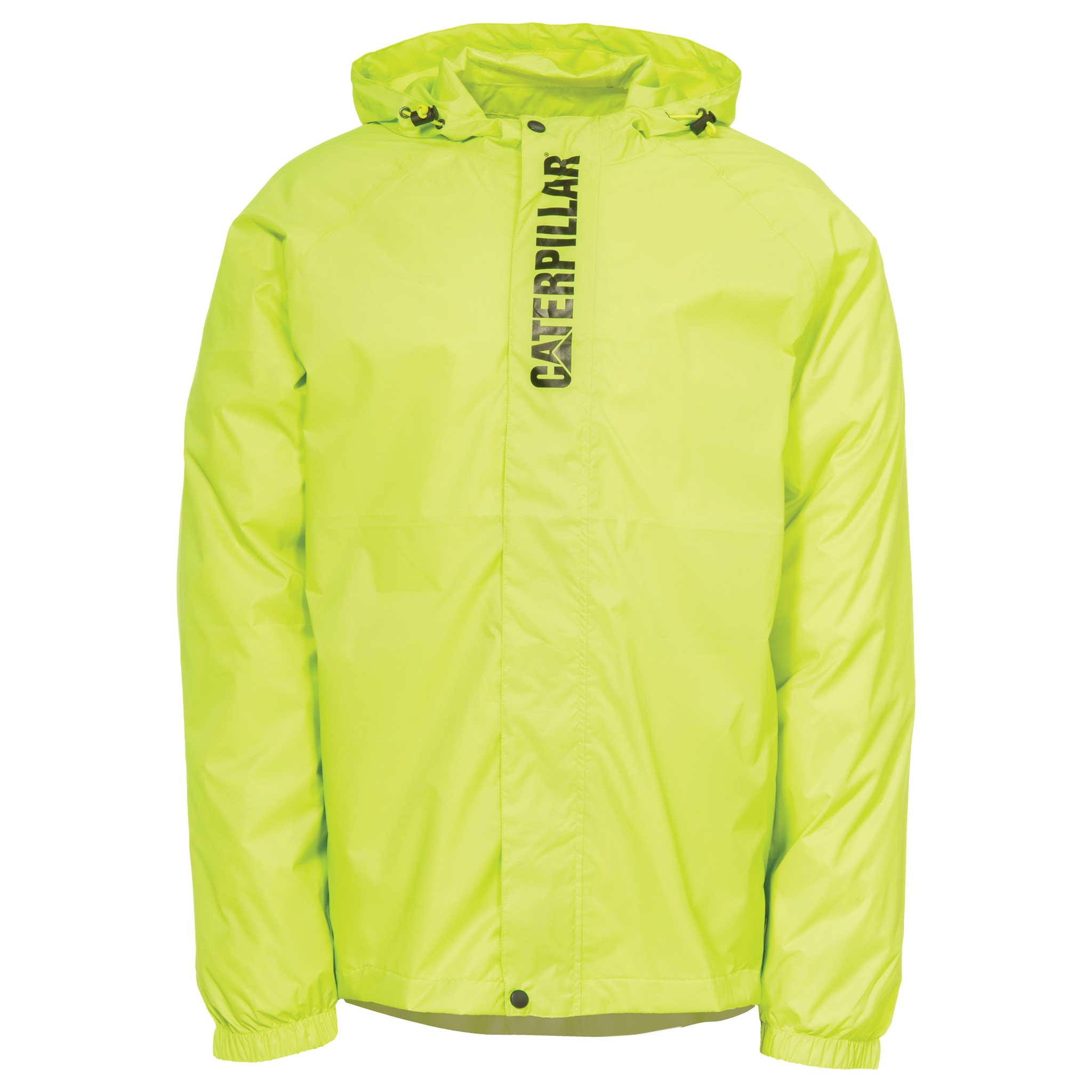 Cat Typhoon Packable Rain Jacket, Men&s Hi-Vis Yellow
