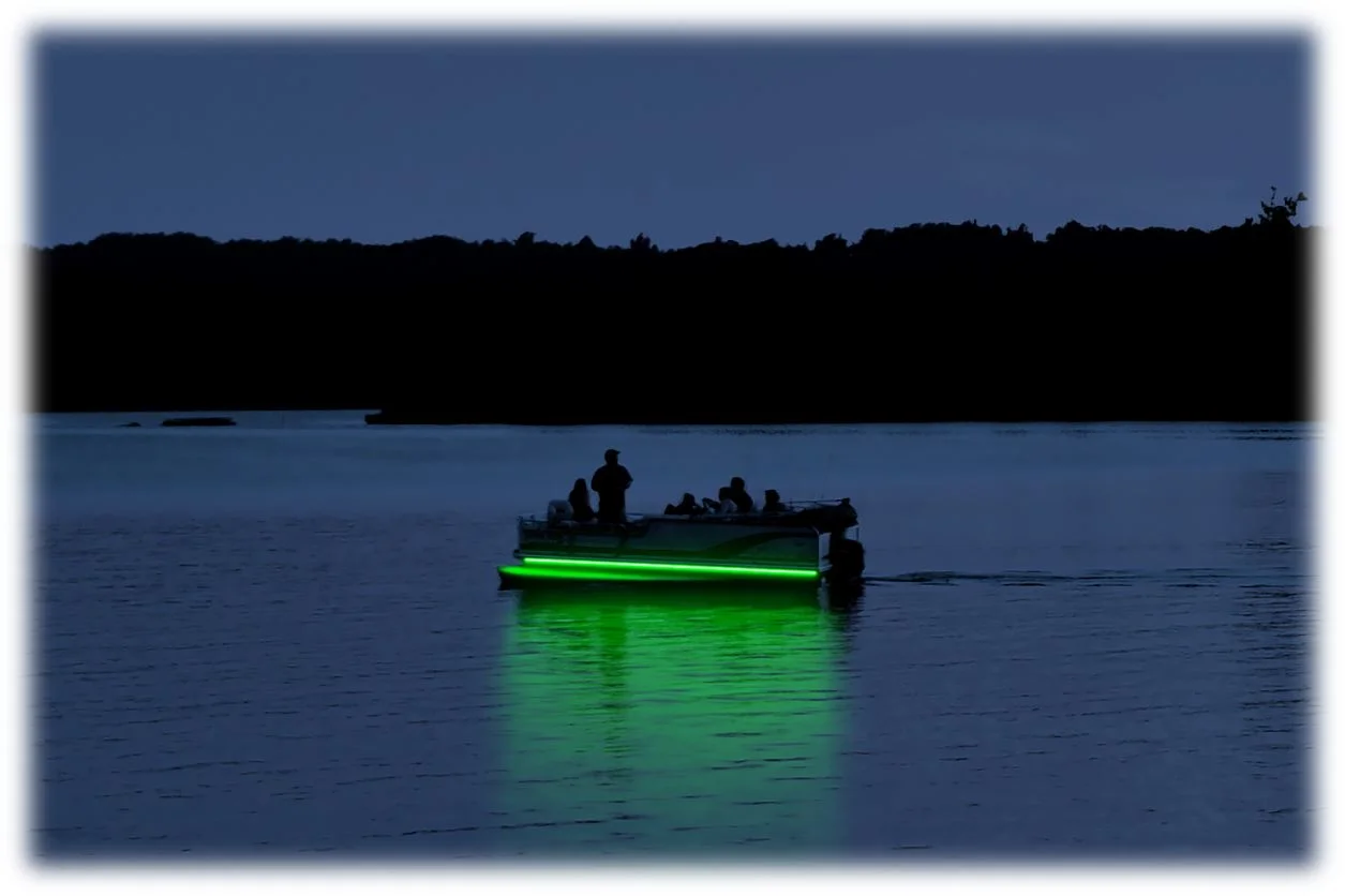 Pimp My Pontoon Neon Green LED Under Glow Deck Boat Lighting DIY Kit