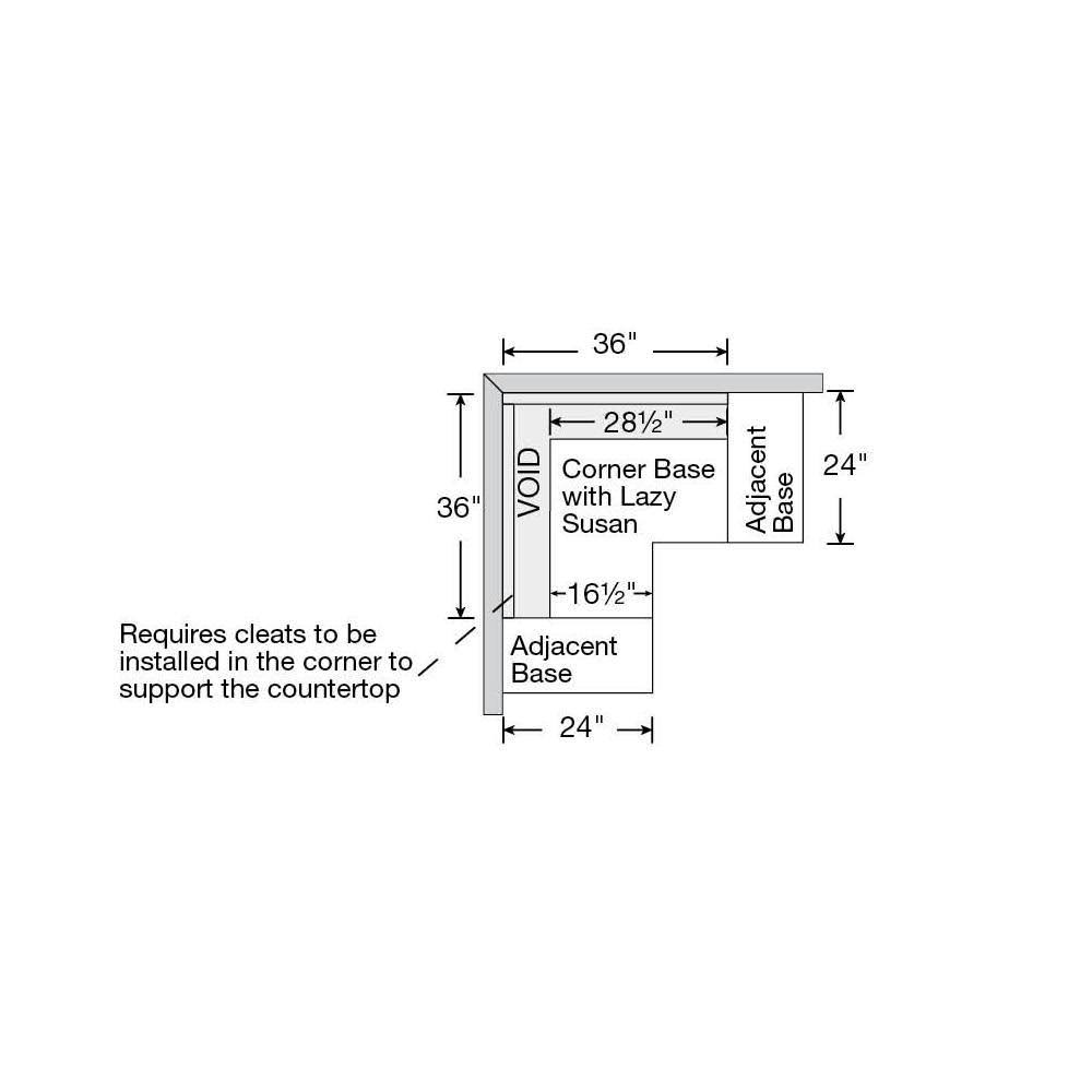 Hampton Bay Hampton Assembled 28.5x34.5x16.5 in. Lazy Susan Corner Base Kitchen Cabinet in Medium Oak