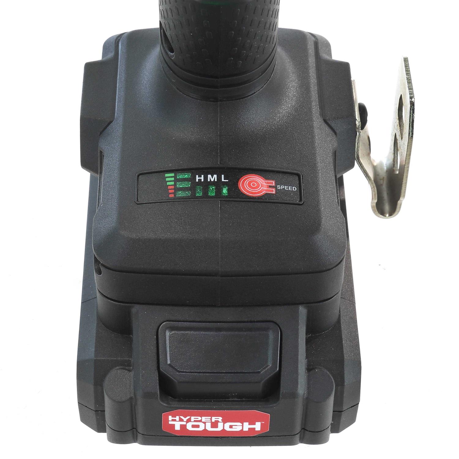 Hyper Tough Brushless 20V Max Lithium-Ion Cordless Impact Wrench 1/2 inch Anvil