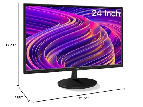 STGAubron Gaming PC Bundle with 24Inch FHD LED Monitor-Intel core I7 up to 3.9G, RX 580 8G, 16G, 512G SSD, RGB Mouse Pad, RGB Sound Bar, Windows 10 Home