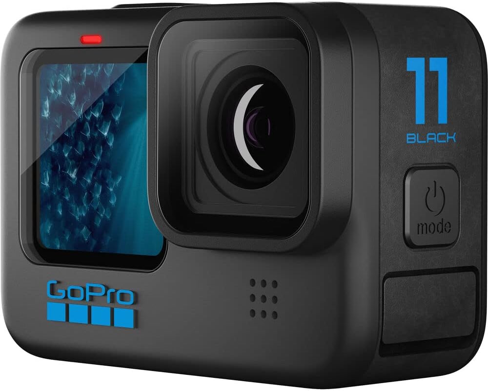 GoPro HERO11 (Hero 11) Black - Waterproof Action Camera with 5.3K Ultra HD Video, 27MP Photos, 1/1.9" Image Sensor, Live Streaming, Webcam + 50 Piece Bundle with 2 Extra Batteries and Charger