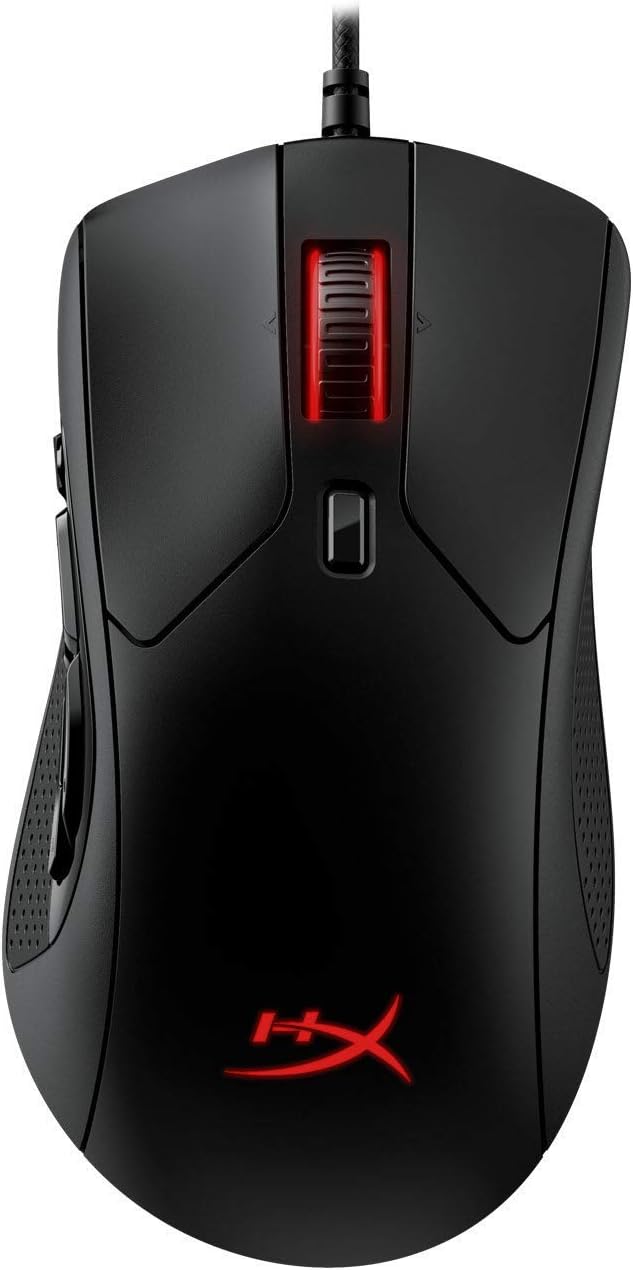 HyperX Pulsefire Raid – Gaming Mouse, 11 Programmable Buttons, RGB, Ergonomic Design, Comfortable Side Grips, Software-Controlled Customization Pack of 2