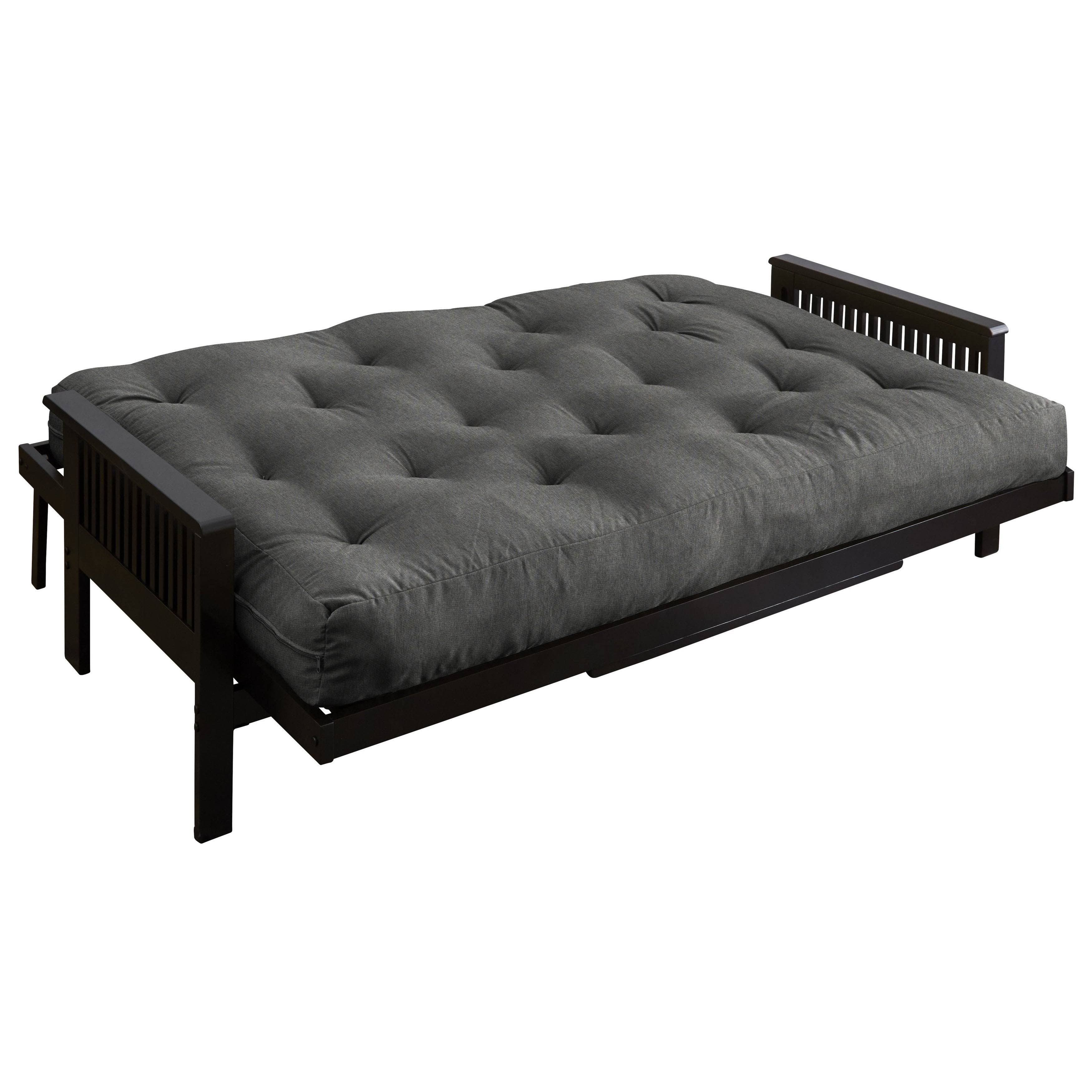 Humble and Haute Full Charcoal Grey 8-Inch Gel Memory Foam Futon Mattress