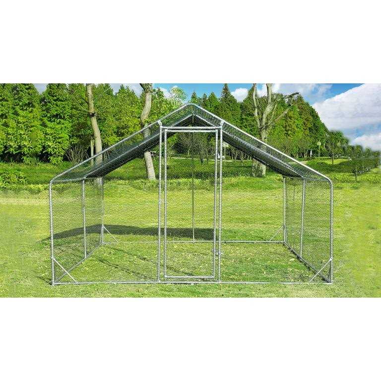 Tolead Large Metal Chicken Coop Upgrade Tri-Supporting Wire Mesh Chicken Run with Water-Resident - Pet Supplies online store
