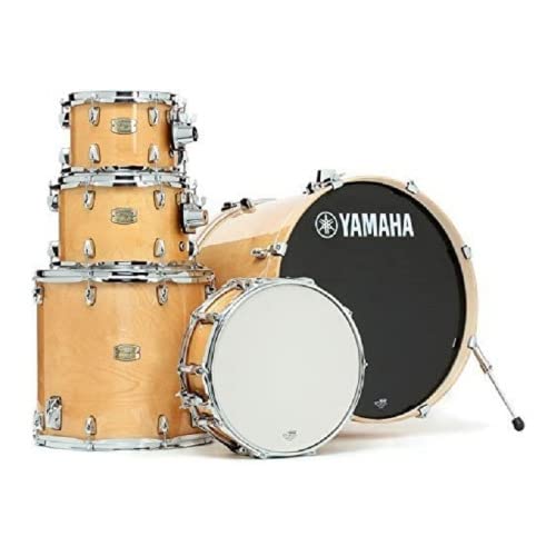 Yamaha 5pc Shell Pack with a 20" Kick 14” Snare Drum in Honey Amber for Students and Working Drummers, (SBP0F50HA)