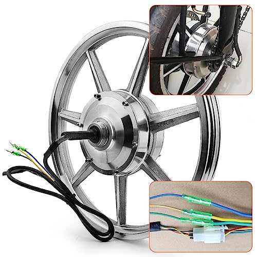 L-faster 36v 350w 16 Inch Electric Bicycle Rear Drive Hub Brushless Gear Motor Wheel Kit (48V 350W no tire)
