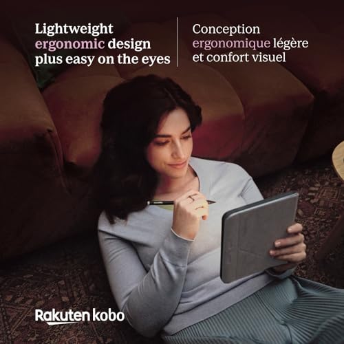 Kobo Libra Colour | eReader | 7” Glare-Free Colour E Ink Kaleido™ 3 Display | Dark Mode Option | Audiobooks | Waterproof | Black