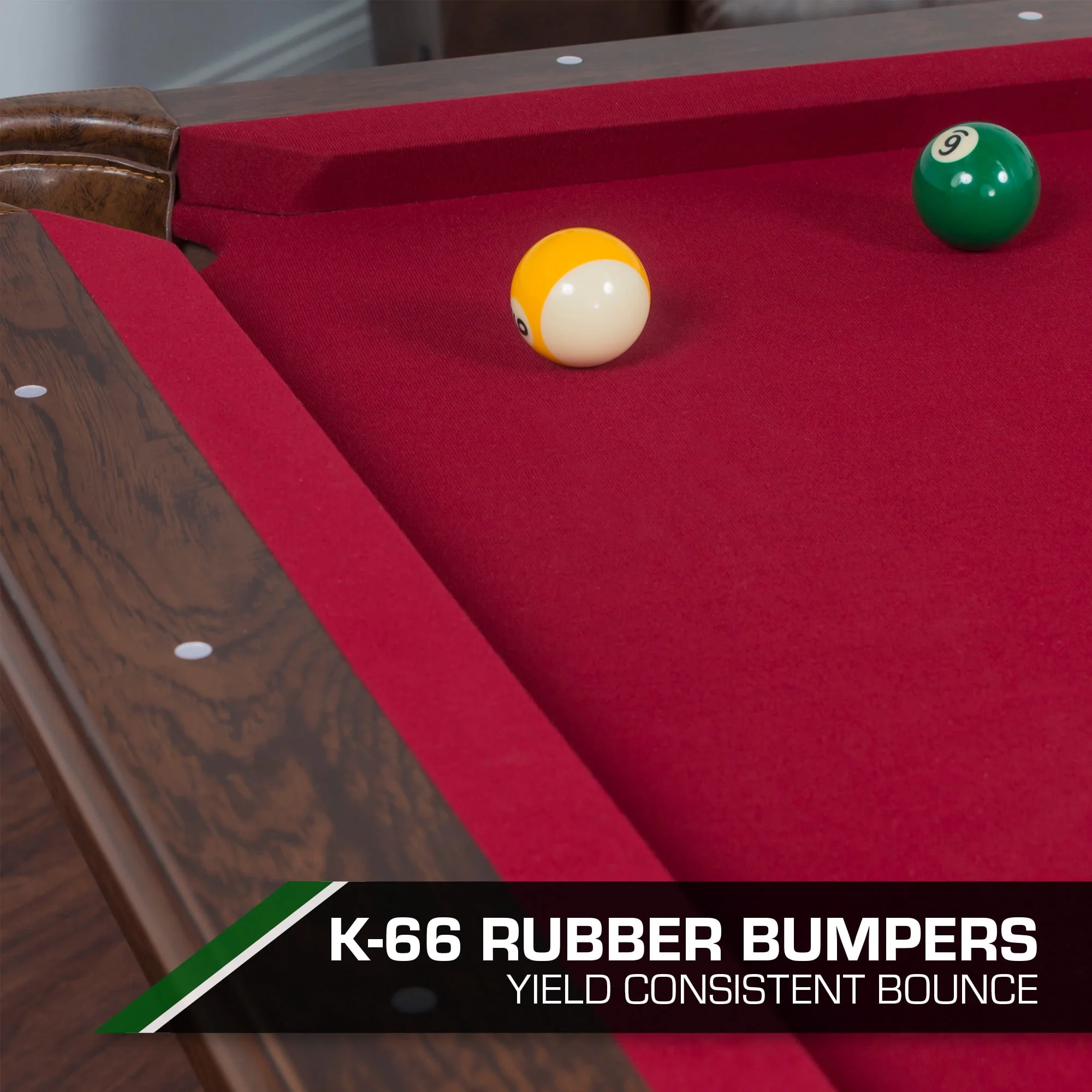 Classic Sports Brighton 87 Billiard Pool Table in Tan