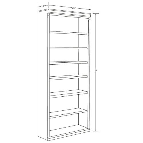 Martin Furniture Huntington Club Wood Bookcase