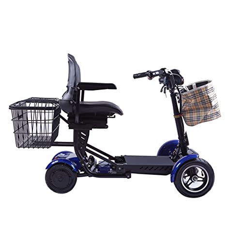 All Terrain 4 Wheel Foldable Mobility Scooter for Seniors. 25 Mile Long Range - 300lbs Capacity with Extended Battery 15.6AH-25 Miles Long Range Adults Mobility Scooters (Model7)