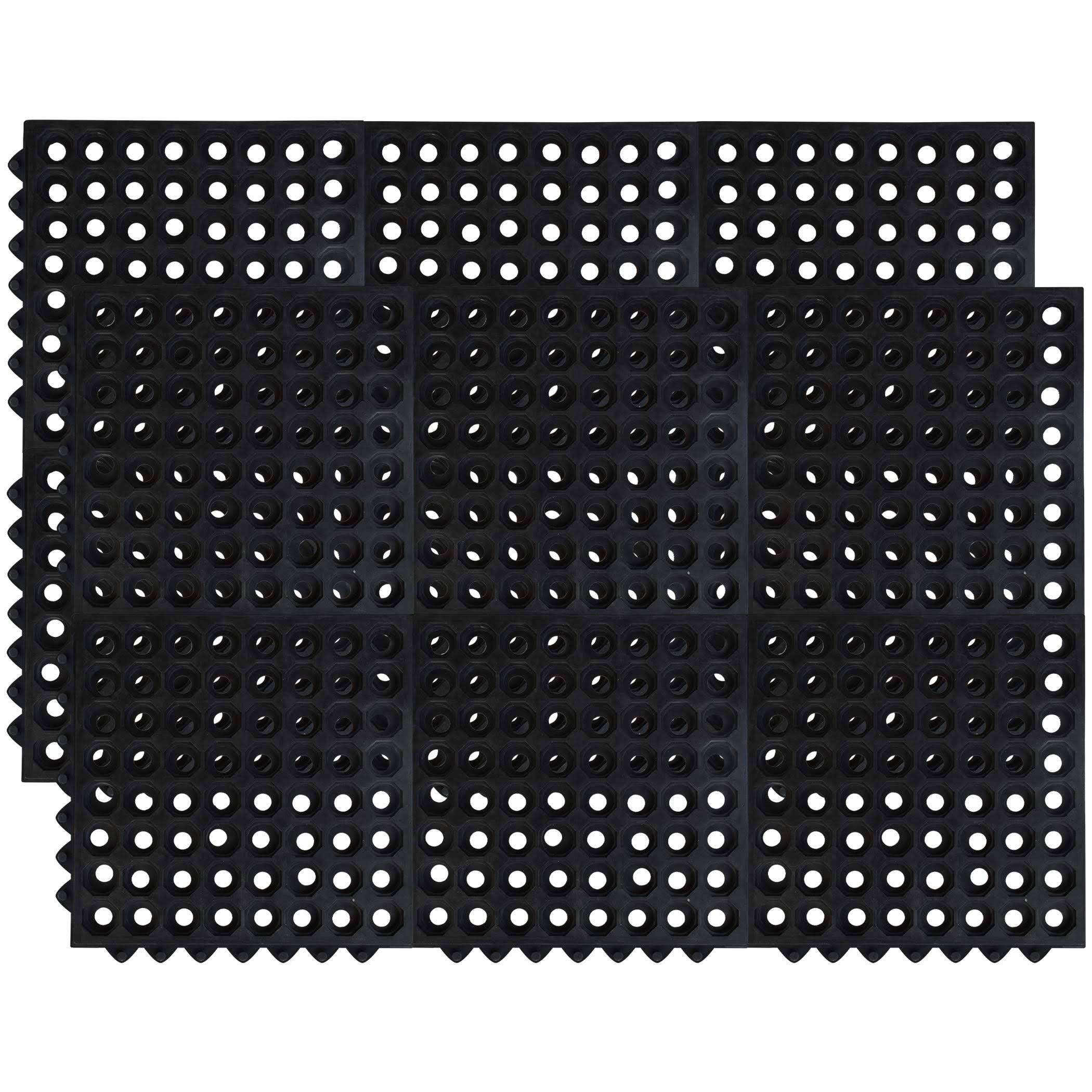 Safetycare Interlocking Rubber Mat Tiles - 12 Tiles