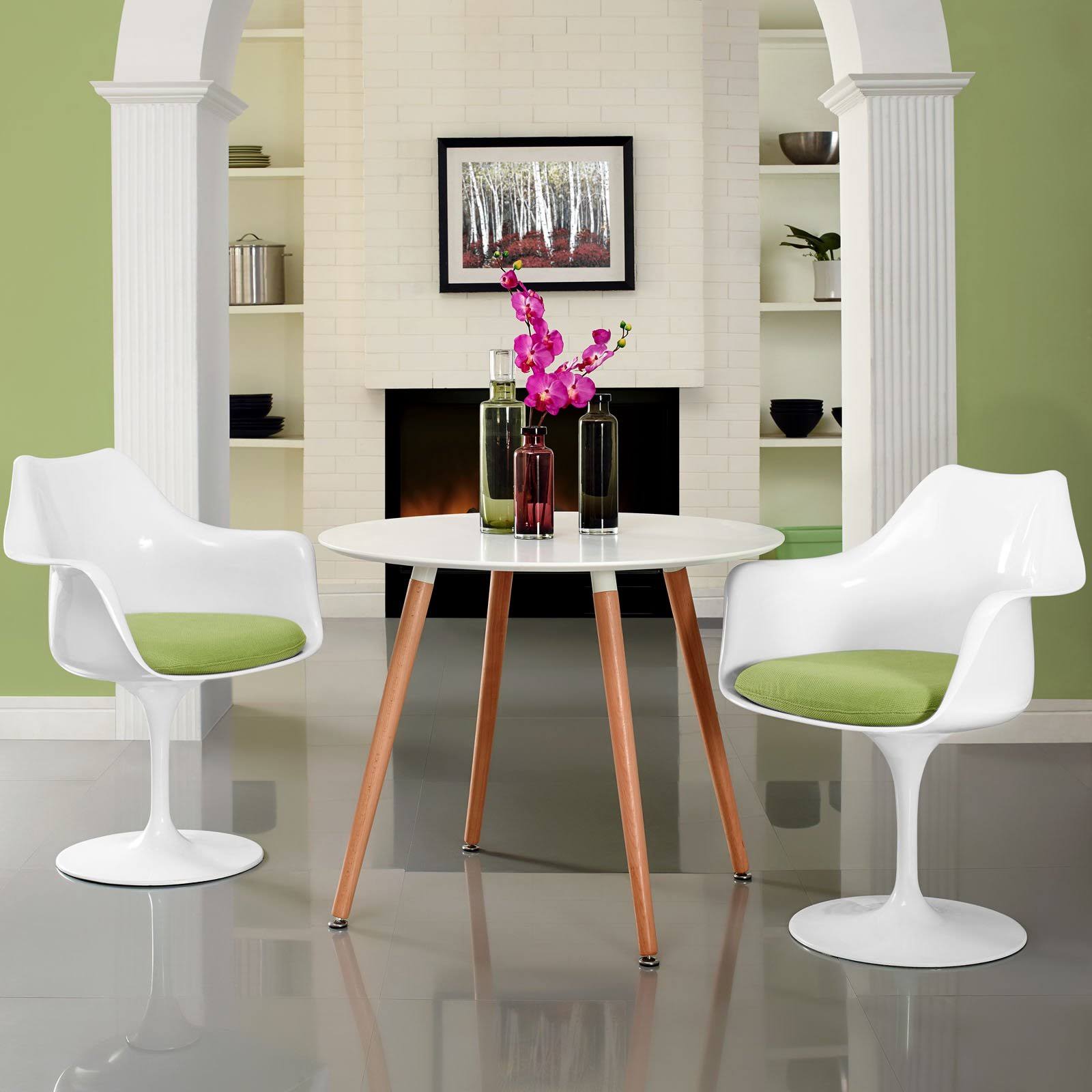 Modway Lippa Dining Armchair - Set of 2 - Blue