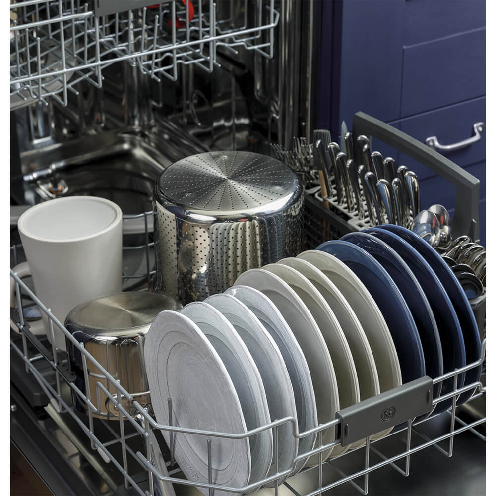 GE GDT665SFNDS 46 dBA Black Slate Top Control Built-In Dishwasher