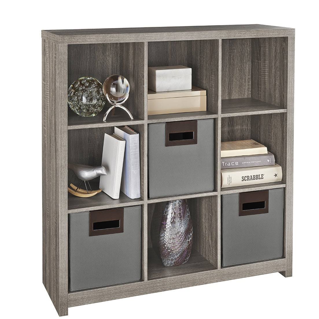 ClosetMaid Brown Cubeicals Premium 9-Cube Organizer (Weathered Teak)