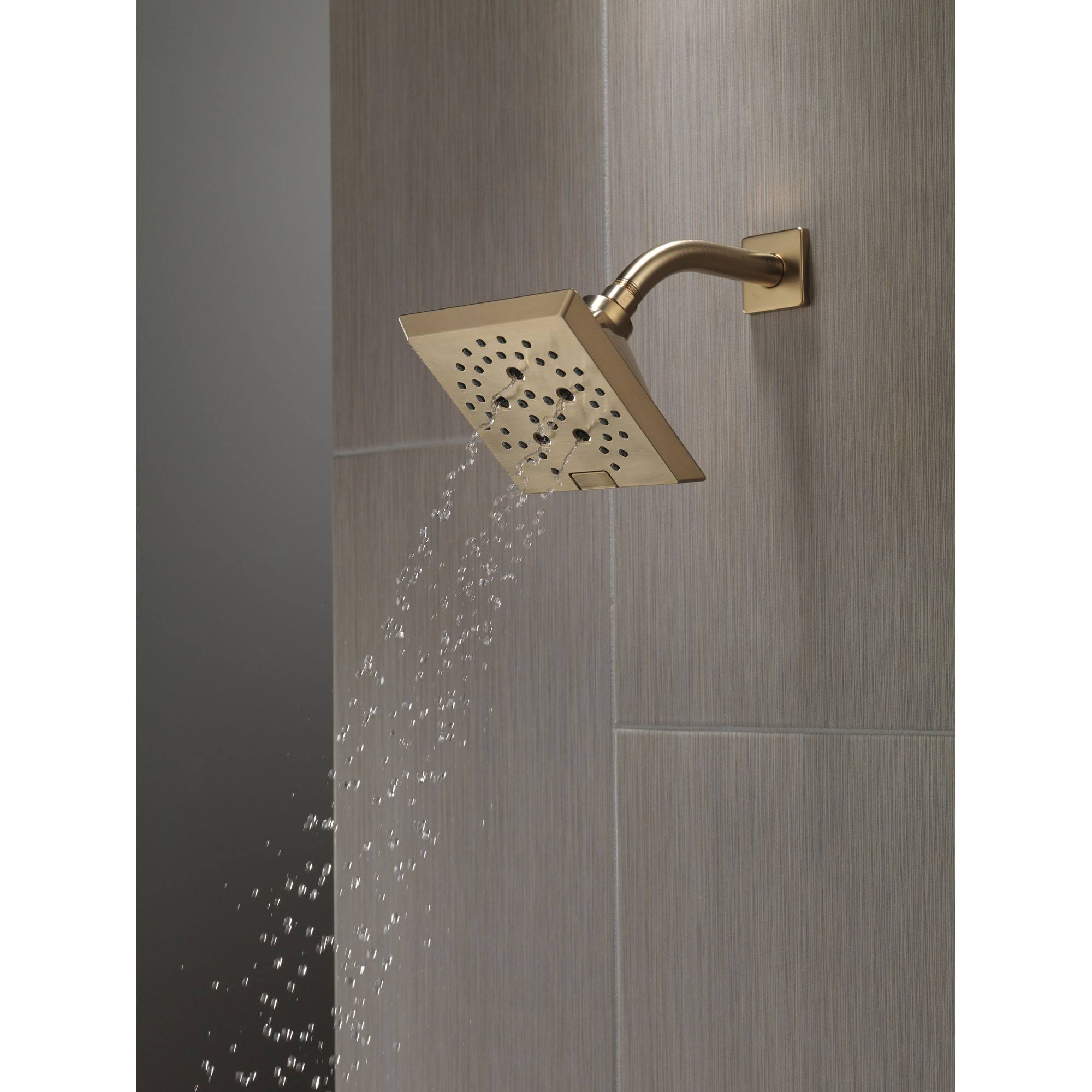 Delta 52664-CZ H2Okinetic 5-Setting Raincan Shower Head, Champagne Bronze